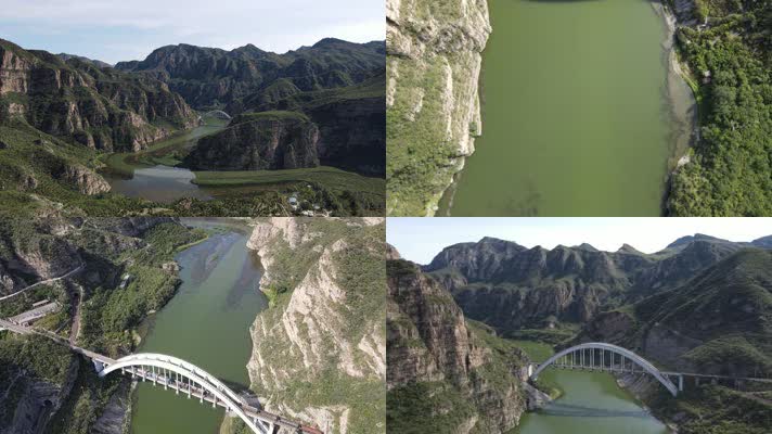 北京门头沟永定河及丰沙线亚洲第一铁路桥