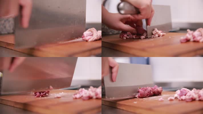 案板菜刀切牛肉 (2)