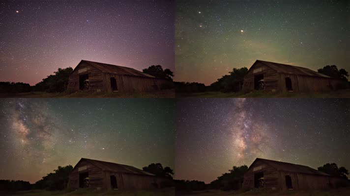 4K银河系夜空延时摄影