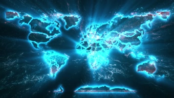 科幻扫描地球地图