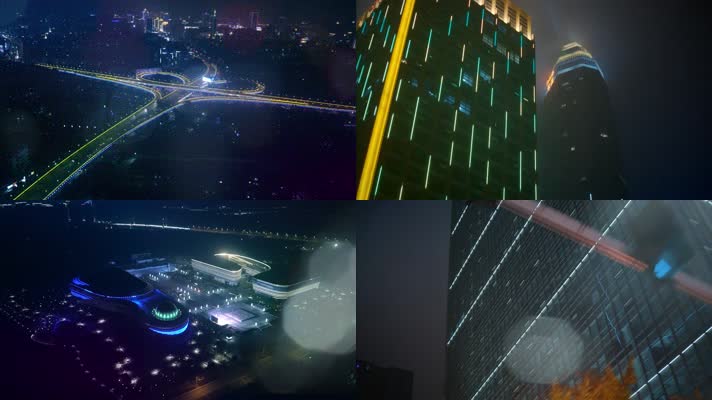 浙江绍兴城市夜景