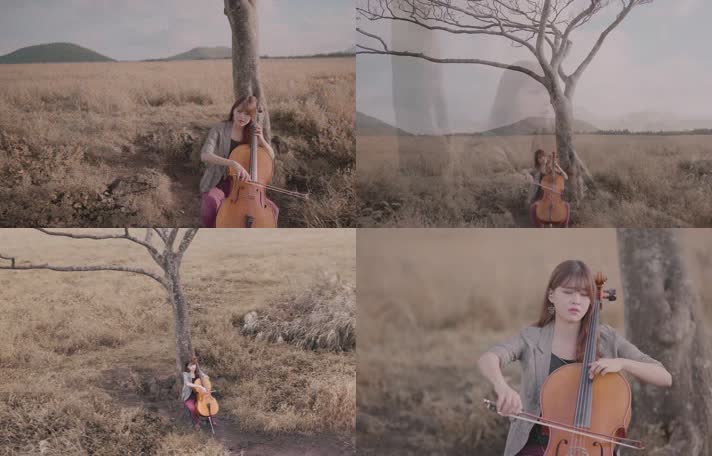 美女拉大提琴 (2)