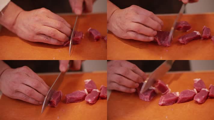 菜刀切里脊肉瘦肉 (1)