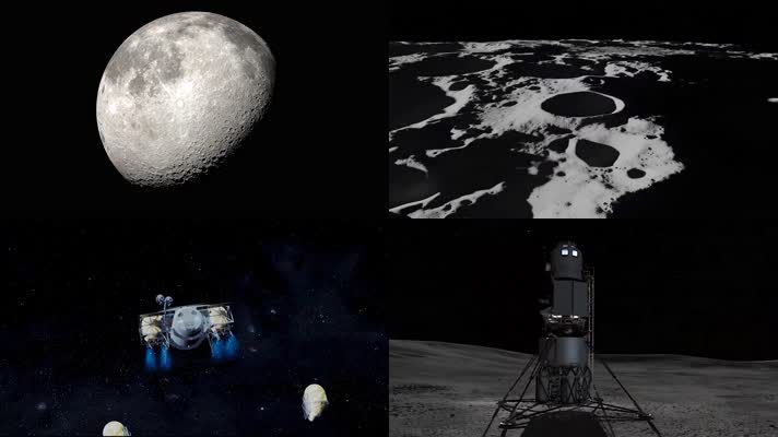 登陆月球科学探索4K视频
