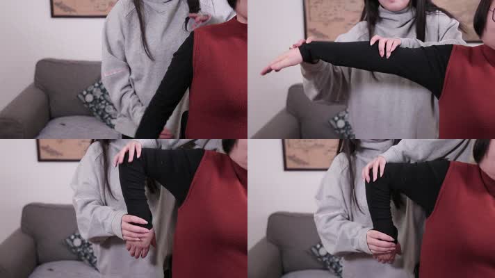 上肢肩关节拉伸手法 (4)