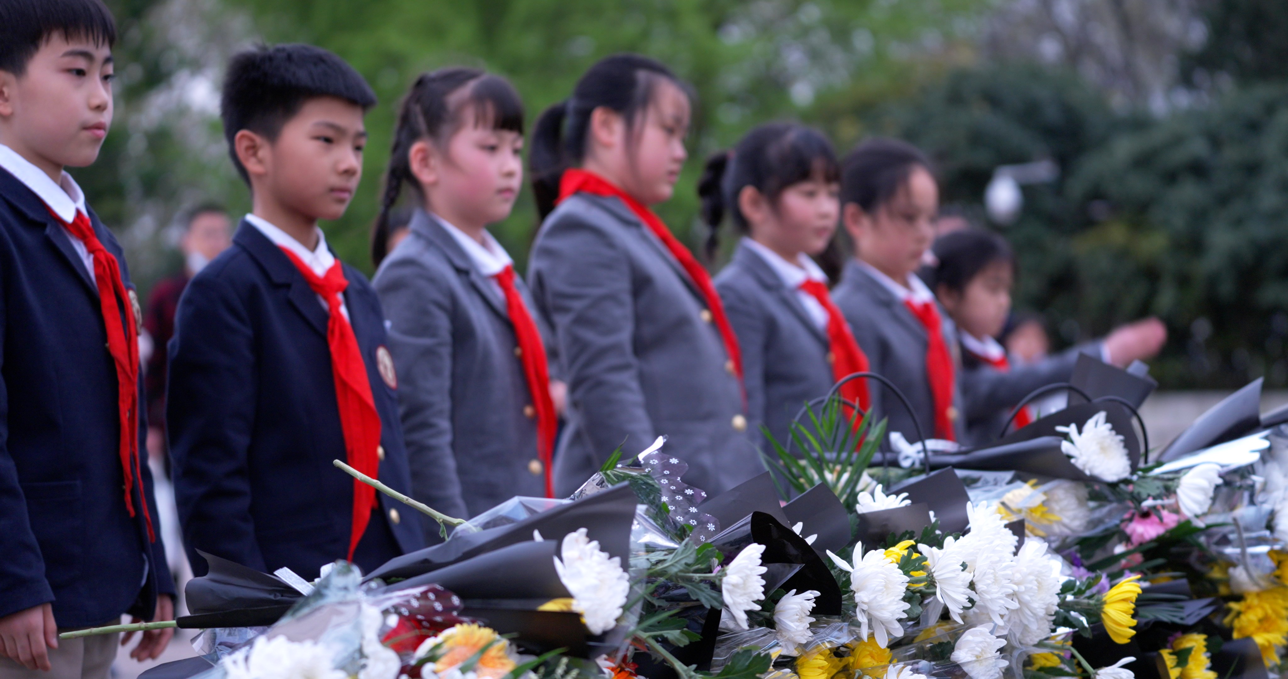 雨花台 雨花台纪念馆 红色教育基地献花