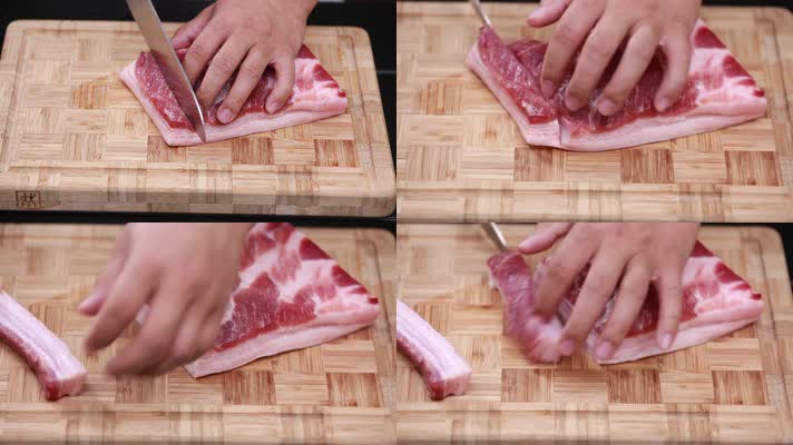 厨师切猪肉 (2)