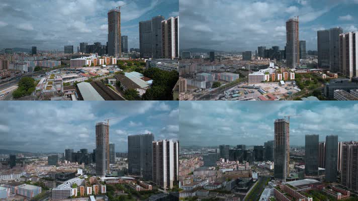在建高楼视频深圳坂田象角塘街道建设中高楼