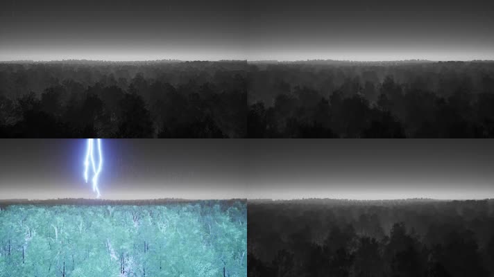 【4K】森林闪电