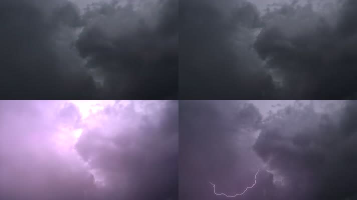 【4K】打雷闪电