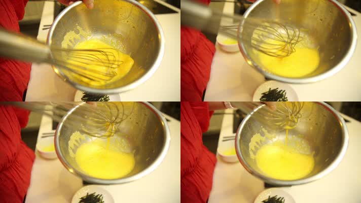 打蛋器搅拌鸡蛋液 (6)