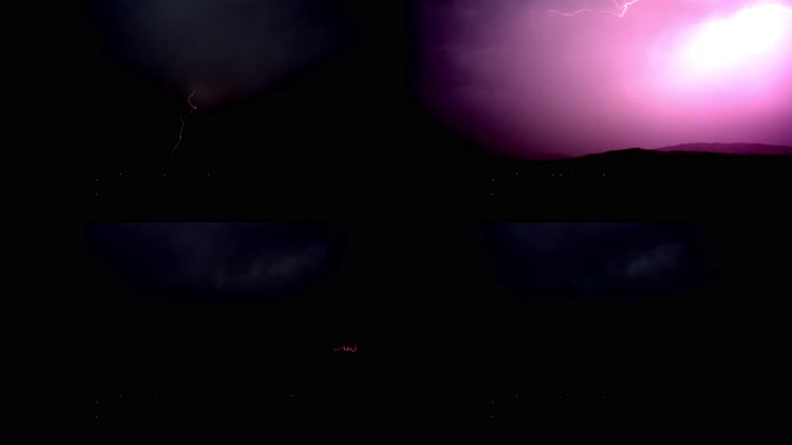 【4K】打雷闪电