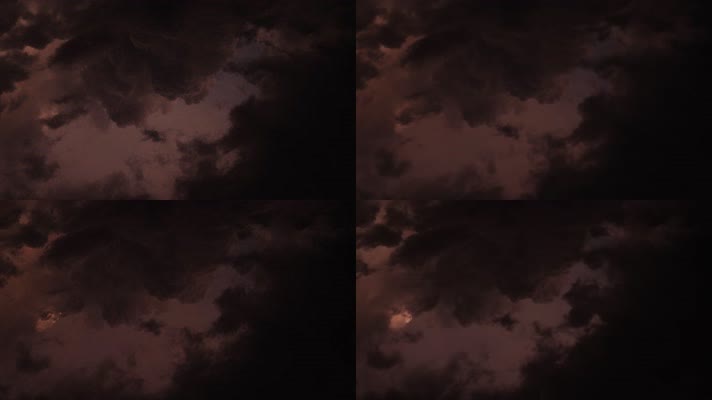 【4K】打雷闪电