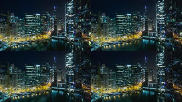 【4K】繁华城市夜景