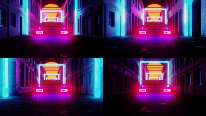 【4K】汽车行驶VJ