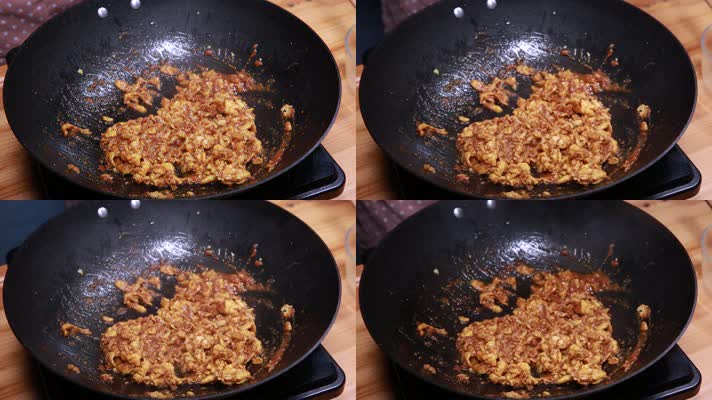 铁锅炒东北鸡蛋酱 (3)