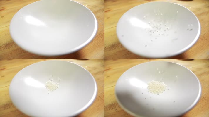 碗中浸泡大米 (2)