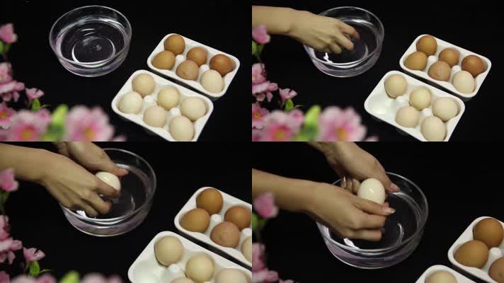 水洗鸡蛋表面 (2)