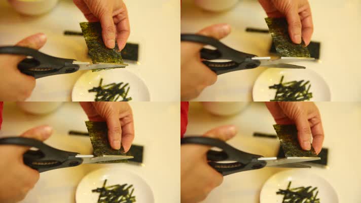 剪刀剪海苔片 (4)