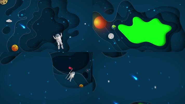 【4K】卡通航天梦