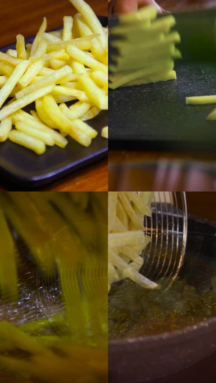 特色小吃炸薯条土豆洋芋美食制作抖音竖屏