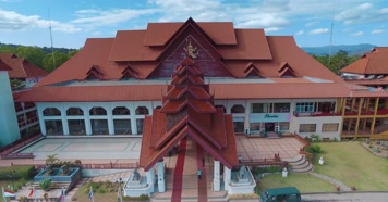 泰国旅游视频中泰老三国金三角大酒店