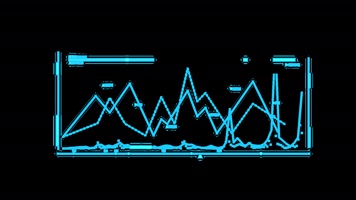 科技大数据波形信息图表HUD面板 科技大数据波形信息图表HUD面板