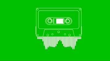 录音磁带转动声波音频-字节跳动