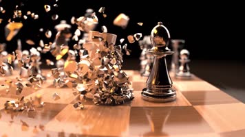 3D国际象棋-视觉艺术-决视觉艺战碰撞破碎