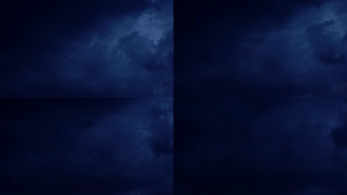 乌云闪电4K实拍