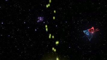 蝴蝶翩翩飞舞-萤火虫-星星星空