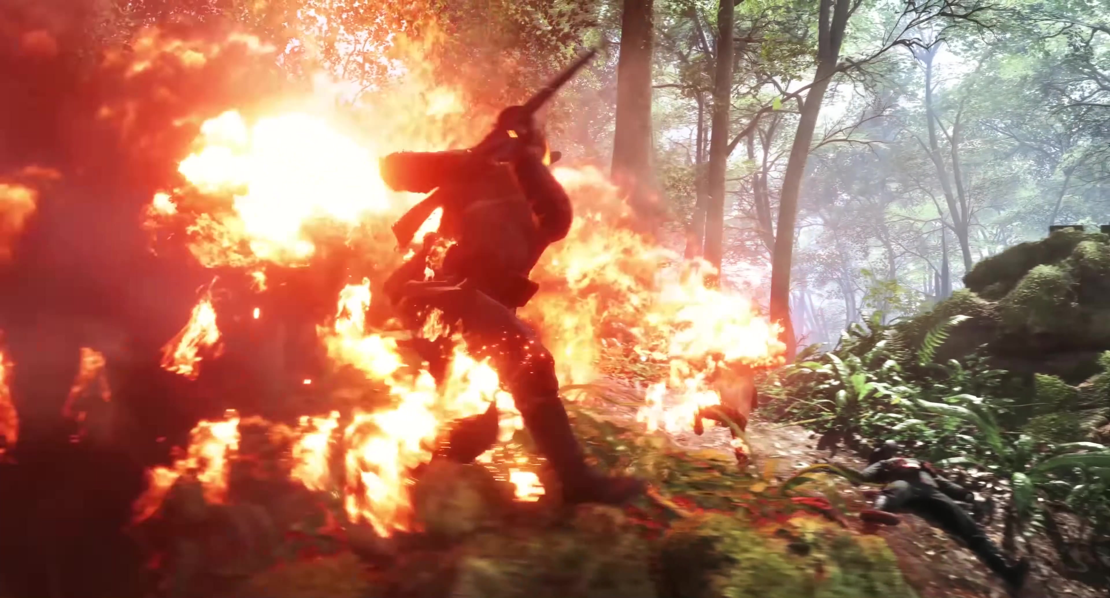 枪林弹雨，炮火连天 ，激烈交战，战争动画