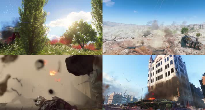 奋不顾身，冲锋陷阵，交战硝烟战场