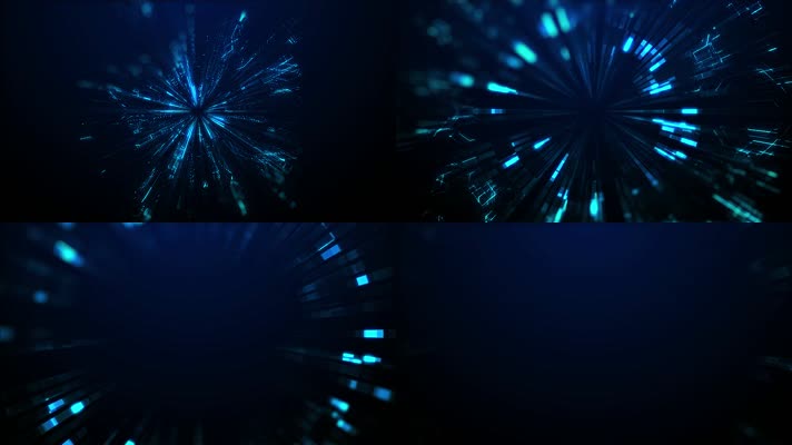 未来高科技感冲击波光线