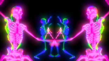 【4K】骷髅跳舞VJ