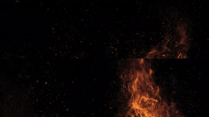 燃烧的火焰火花粒子