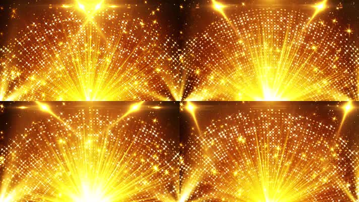 金色颁奖光线粒子背景  
