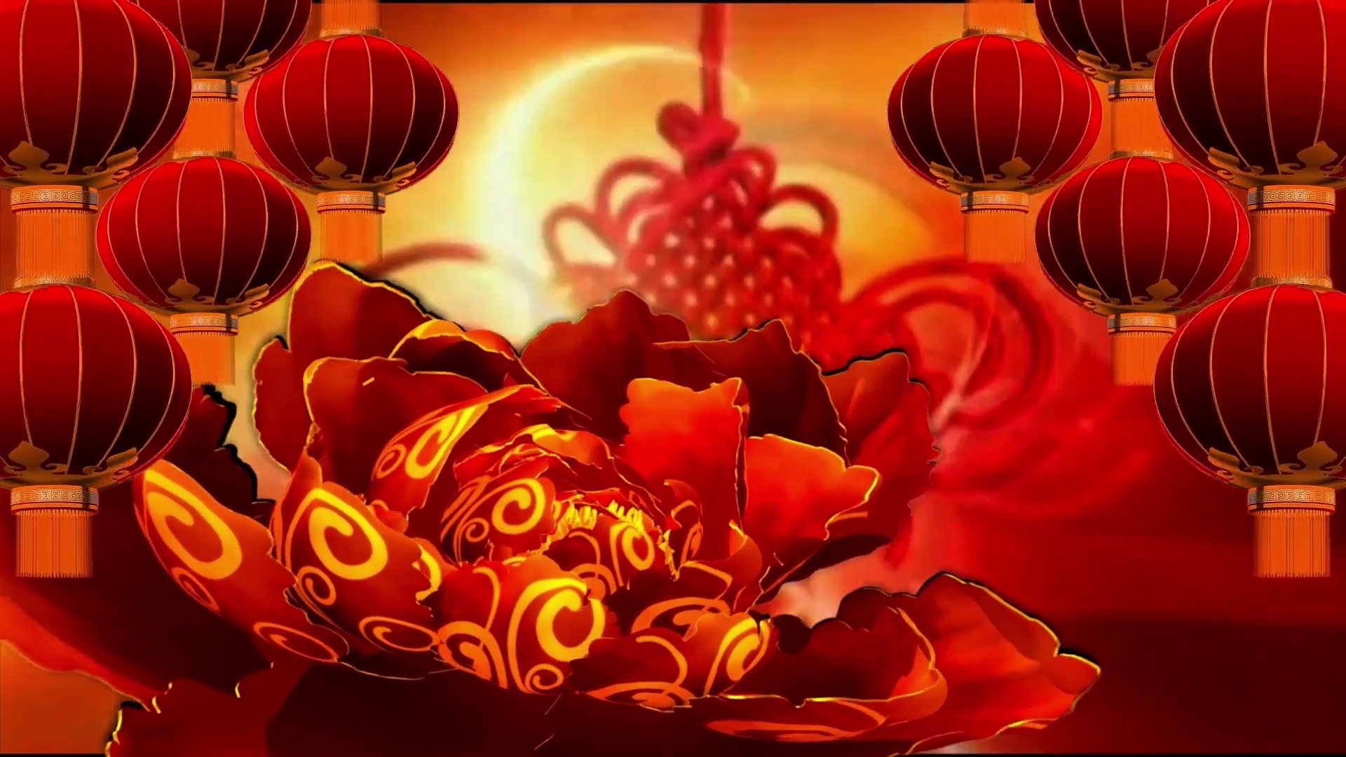 LED高清春晚盛世欢歌开场舞蹈背景