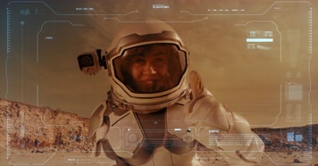 航天员外太空录像