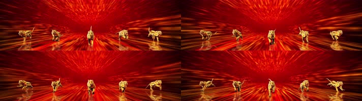 8K-2022虎年金虎跑-循环