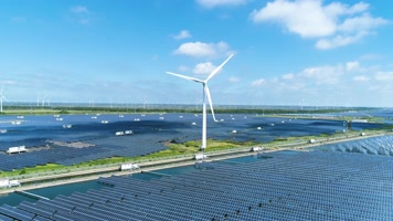 风力太阳能发电4K素材 风力太阳能发电4K素材