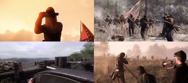 古代美国战争，火枪队射击