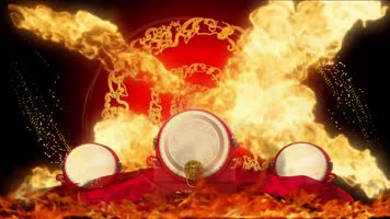 LED高清喜庆中国风水鼓舞背景 LED高清喜庆中国风水鼓舞背景