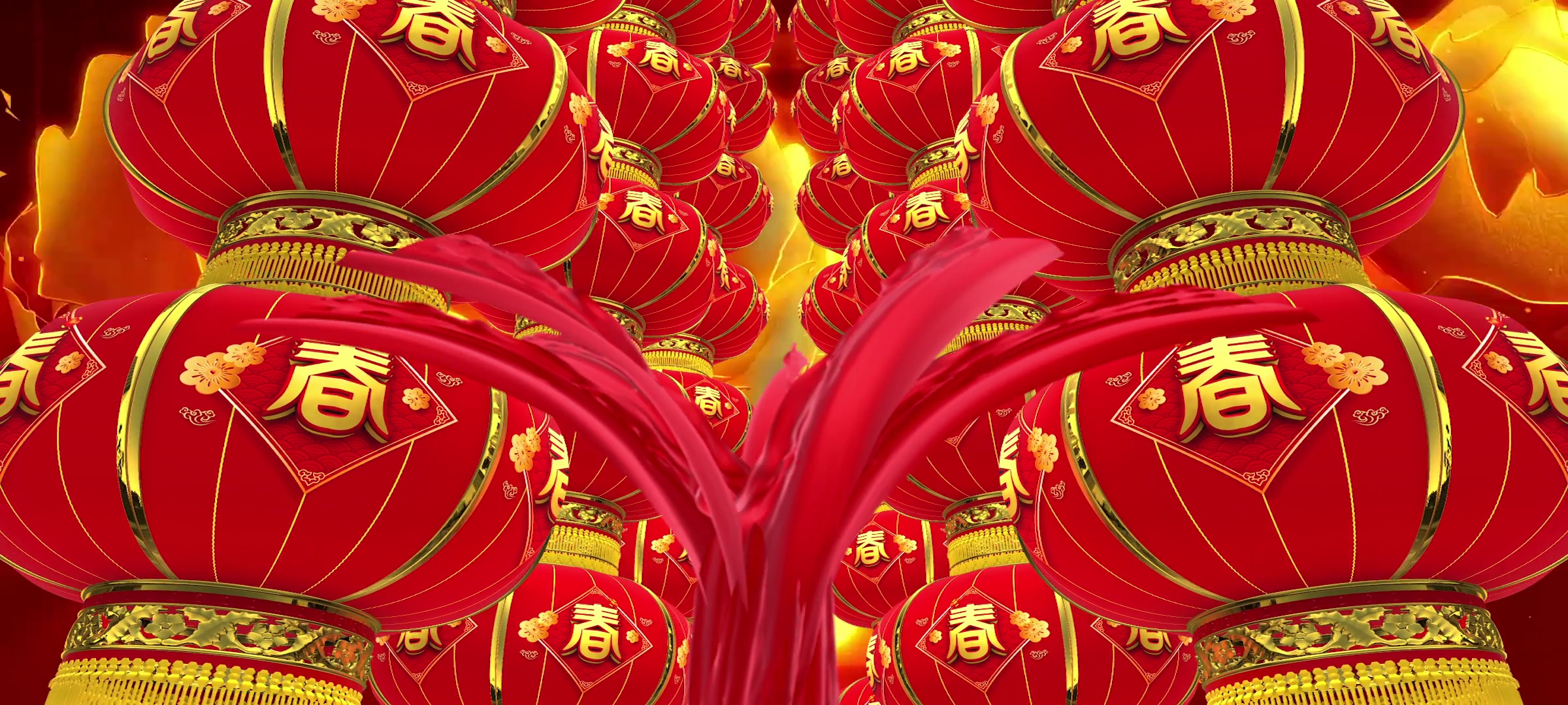 2022虎年春晚开场花开中国年大型舞蹈背景 2022虎年春晚开场花开中国年大型舞蹈背景