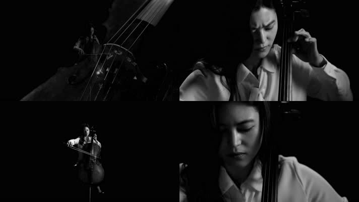美女拉大提琴