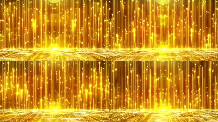大气金色粒子分屏颁奖舞台背景
