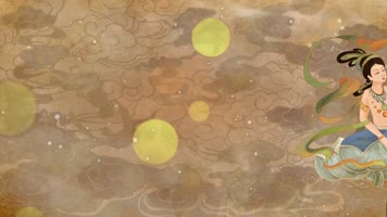 敦煌飞天壁画无缝循环