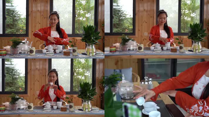 茶艺师茶水茶道表演泡茶文化