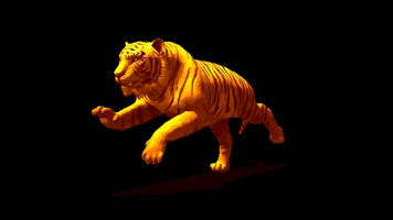 虎啸飞奔通道素材