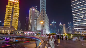 上海最新外滩陆家嘴三件套4K延时合集